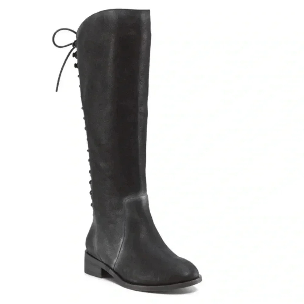 JOIE Slow Ride Lace up boots Black 6